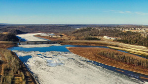 Athabasca River, April 2024