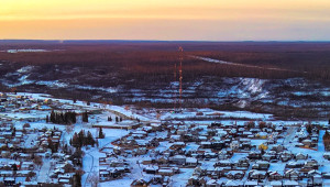 Beacon Hill, Winter view of Fort McMurray