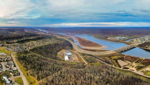 View of the Athabasca River from Thickwood