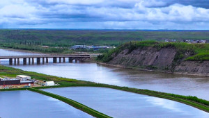 Athabasca River, near RMWB Water Treatment Plant