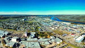 Keyano College and Downtown Fort McMurray