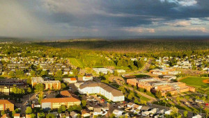 Rainbow over Fort McMurray