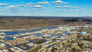 Fort McMurray Flood, April 2020, view from Abasand