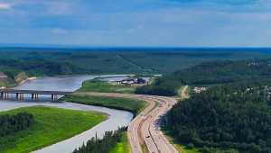 Highway 63 between Thickwood Boulevard and Confederation Way