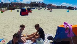 On the beach, Praia de Mira, Portugal