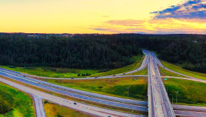 Athabasca River at Thickwood Interchange