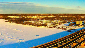 Frozen Athabasca River