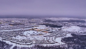 Winter in Ross Haven, Thickwood, Fort McMurray