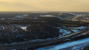 Athabasca River & Mac Island