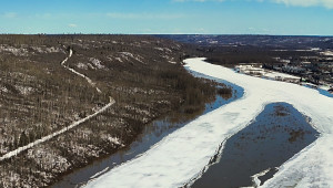 The Snye flooding, April 28, 2026