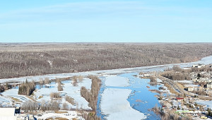 Athabasca River Ice, April 29, 2026